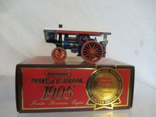 Matchbox Models Of Yesteryear 1905 Fowler Showmans Engine Y - 19