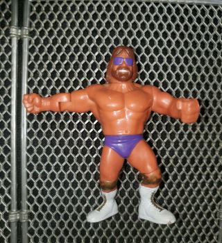 Macho King W/ Macho Man On Trunks Hasbro Titan Wrestling Figure Delivered 4days
