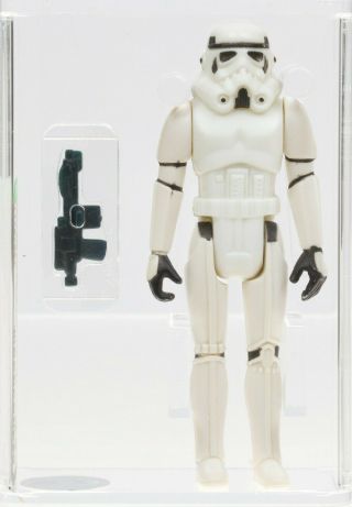Star Wars 1977 Vintage Kenner Stormtrooper (hk) Loose Action Figure Afa 75,