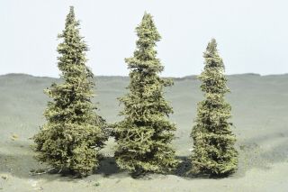 Professionally Made Model Fir Trees,  5 - 6 " High,  N - Ho - O - S,  Priority