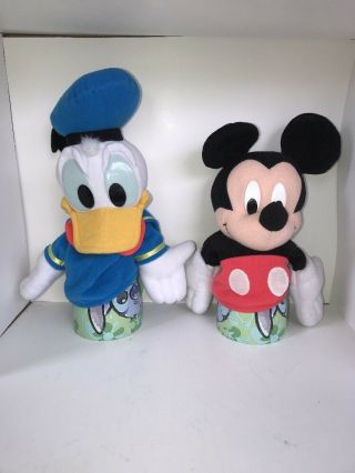 Disney Mickey Mouse Donald Duck Hand Plush Puppet Soft Toy Pretend Play