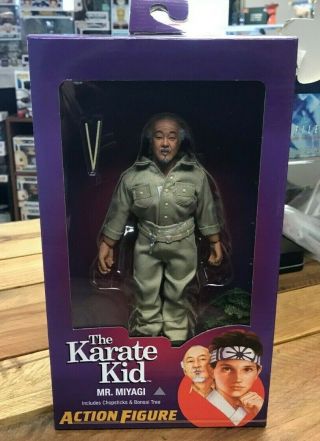 Neca The Karate Kid Mr.  Miyagi 8 " Clothed Figure