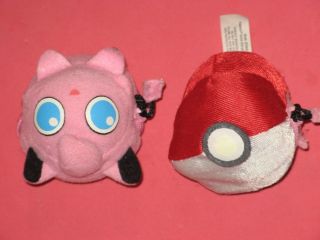 Vtg.  1999 Pokemon Plush Toy Jigglypuff Quick - Change Poke Ball Hasbro Vgc