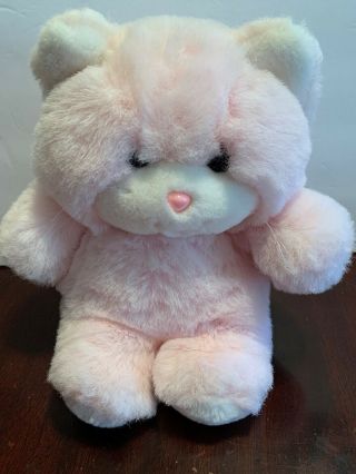 Vintage Gerber Precious Plush Pink Kitty Cat Stuffed Animal Toy Rare Htf