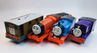 4 Trains Charlie James Toby & Thomas 2013 Trackmaster Friends Motorized Railway