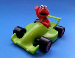 2010 Sesame Street Elmo In Green Racer Car Vehicle Toy Bakery Crafts Cake Topper