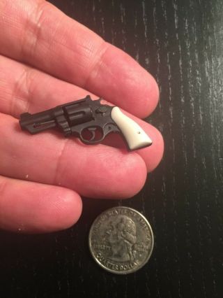 Miniature Us Smith Wesson 357 Magnum Pistol S & W Revolver Did Dragon 1/6 Scale