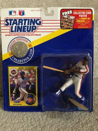 Starting Lineup Darryl Strawberry 1991 Action Figure Special Edition