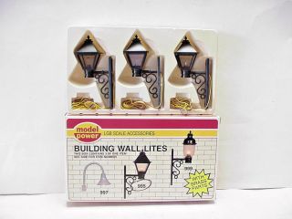 Model Power G Scale Set Of 3 Building Square Wall Lites No.  995