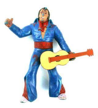1988 Ljn Wwf Honky Tonk Man W/original Guitar Wrestling Superstars Figure