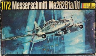 Heller 1:72 Messerschmitt Me - 262 B1a/u1 Plastic Aircraft Model Kit 233u