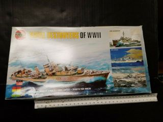1994 Airfix Naval Destroyers Of Wwii Set 1:600 Scale Op