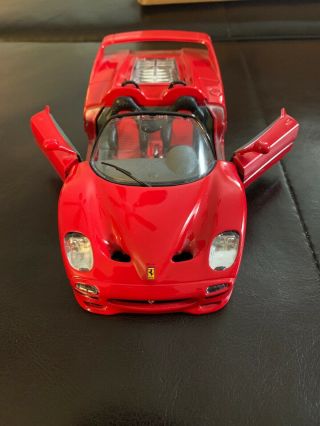 1995 (diecast 1:24 Scale) Ferrari F50 Convertible/targa Red By Burago Of Italy