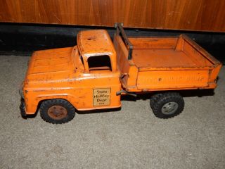 Vintage Old Tonka Toy State Hi - Way Dept 975 Hydraulic Side Dump Truck