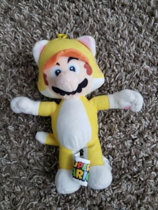 Mario 3d World Cat Mario 7 " Plush Toy Nintendo