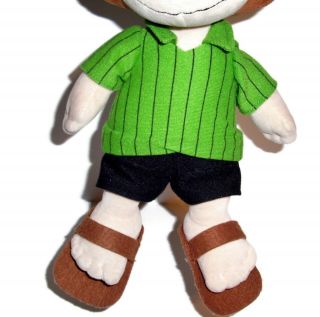 14” Cedar Fair Peanuts Peppermint Patty Plush Doll Green Shirt Sandals Stuffed 2