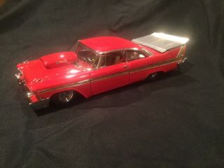 Danbury 1958 Plymouth Fury Pro Street Dragster 1:24 Scale Diecast Model Car