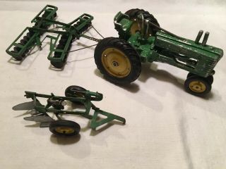 Rare Vintage Eska Ertl John Deere 1/16 Scale Farm Tractor & Equipment