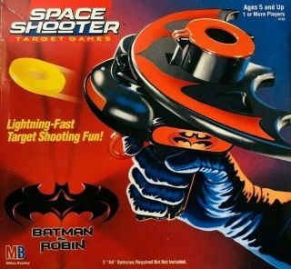 Vintage Nib Batman And Robin Space Shooter Comic Book Superhero Target Games Mb