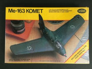 Testors 1/48 German Wwii Rocket Fighter Messerschmitt Me 163b Komet