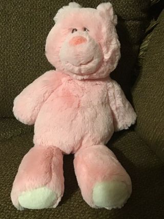 Mary Meyer Baby Bear Pink Fuzzy Plush 14” Tall