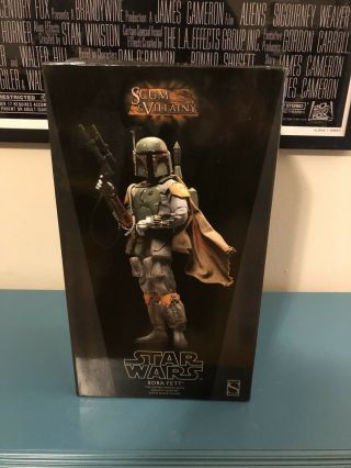Sideshow Collectibles Star Wars Boba Fett 1/6 Figure With Scenic Base
