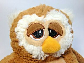Dan Dee Owl Plush Brown White Bird Soft Pillow 10 " Stuffed Animal Toy