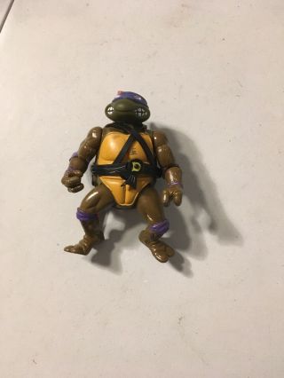 Playmates 1988 TMNT Teenage Mutant Ninja Turtles Figure - Donatello SOFT HEAD 3