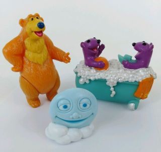 Rare Pip & Pop Bath Squirter & Luna Bear In The Big Blue House Play Toy Set