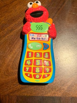 Sesame Street Elmo Knows Your Name Talking Cell Phone Toy Mattel
