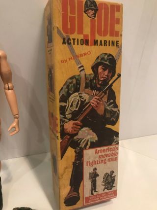 1964 1965 Tm/r Patent Pending Gi Joe Action Marine W/ Box