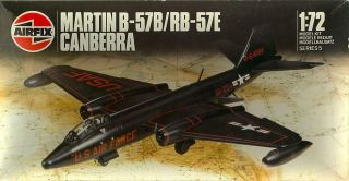 1987 Airfix Models 1/72 Martin B - 57b Rb - 57e Canberra Jet Bomber Nmib