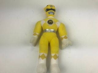 Vintage Mmpr Mighty Morphin Power Rangers Figure Doll Plush - The Yellow Ranger