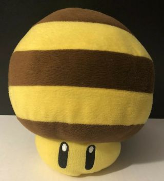 Mario Galaxy Bee Mushroom Plush No Tag.  8 Inch Mario Galaxy Toy