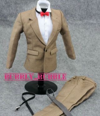 1/6 Clothes Khaki Color Suit Full Set For 12 " Male Figures Ship From Usa