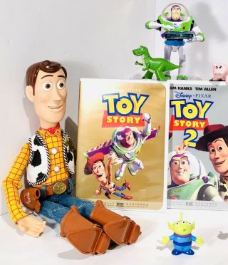 Disney Pixar Toy Story Talking Pull String Woody Jesse Toy Story DVD Set 1 2 3 2