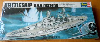 Revell 1/720 Scale Plastic Model Kit Wwii Uss Arizona Battleship Package