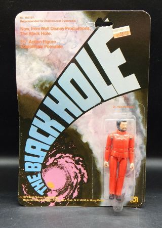 Moc Vintage Mego Black Hole Dr.  Hans Reinhardt Action Figure Toy 1979 Mip