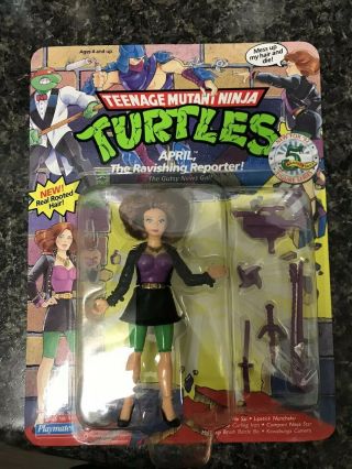 Playmates Toys Teenage Mutant Ninja Turtles April The Ravishing Reporter With.