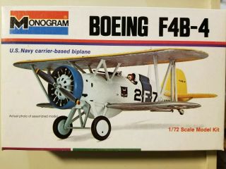 Vintage Monogram 1/72 Boeing F4b - 4