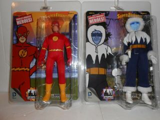 Two 8 " Superfriends Retro - Mego Action Figures With The Flash & Captain Cold