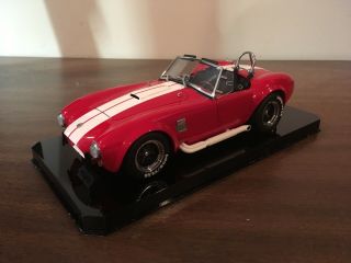 1:18 Kyosho Shelby Cobra 427 S/c Racing Red/white W/display Case - No Box