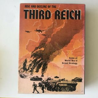 Avalon Hill 813 Rise And Decline Of The Third Reich Game 2nd Edition