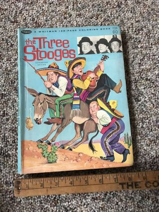 Vintage 1964 The Three Stooges Coloring Book By Whitman.