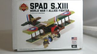 Brickmania Spad S.  Xiii World War 1 Allies Fighter Lego
