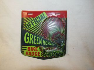 Vintage Abc Tv Show The Green Hornet Bike Badge Premium