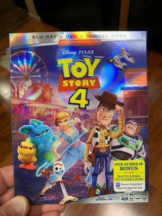 - Disney Pixar Toy Story 4 (blu - Ray,  Dvd - No Digital) W/slipcover