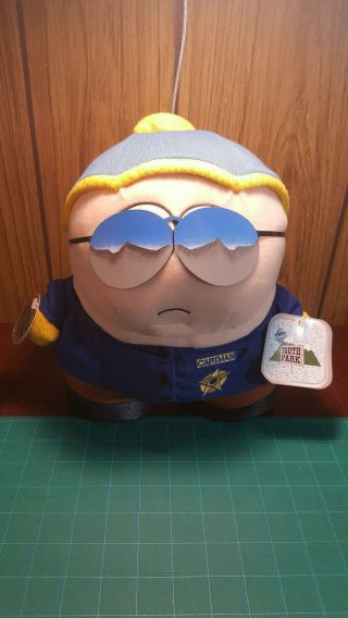 1998 South Park Police Officer/cop Cartman 11” Plush - Limited Edition With Tag