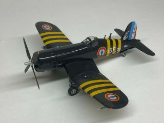 French Navy Vought F4u Corsair,  1/72,  Built & Finished For Display,  Fine.
