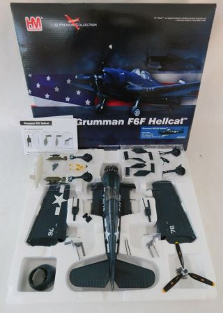 Hobby Master Hm Diecast Grumman F6f Hellcat 1/32 Warbird Plane Model Ha0304